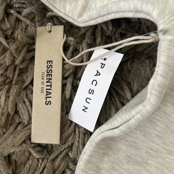 Essentials Fear Of God Light Oatmeal SS22 Hoodie & Sweatpants Set Size XS - Picture 6 of 11